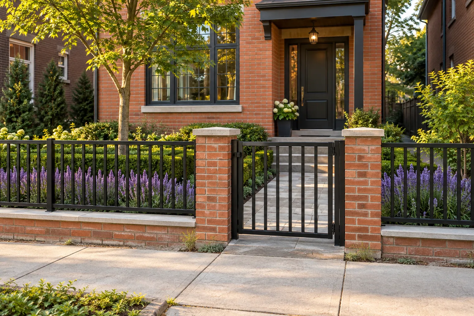Fence replacement and yard improvements in Toronto, Ontario.