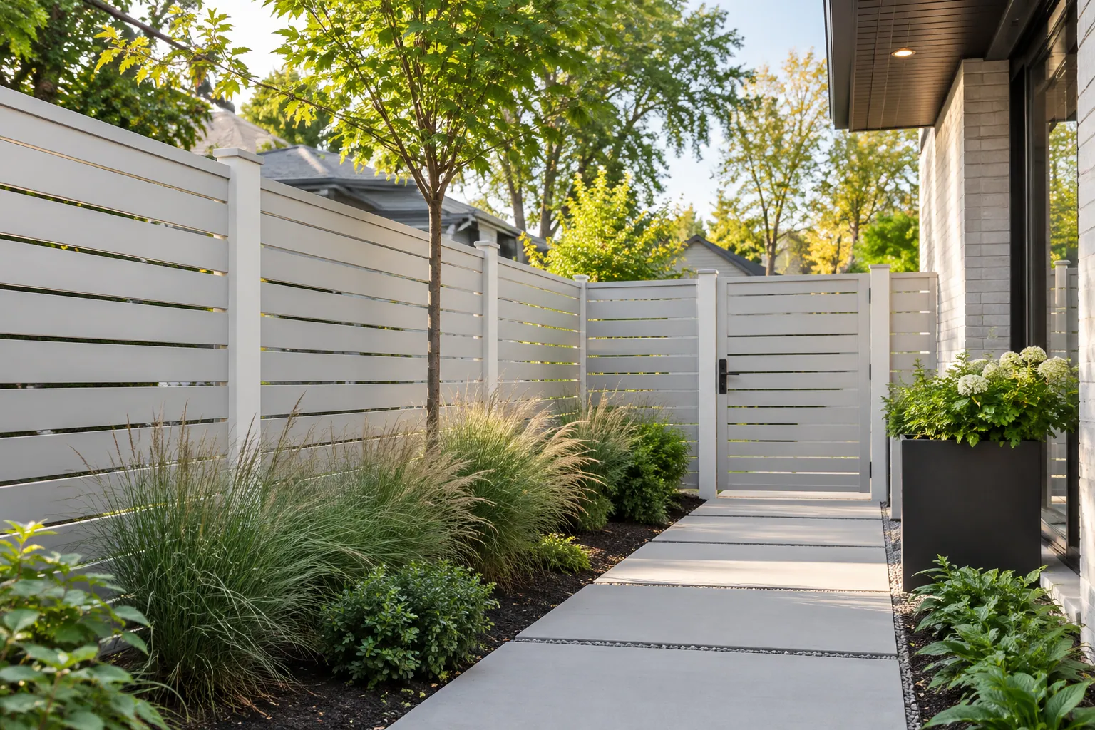 Fencing contractor project in Toronto, Ontario.