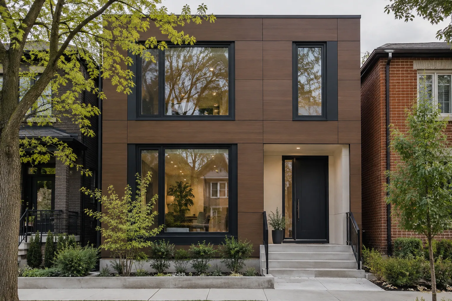 Siding contractor project in Toronto, Ontario.