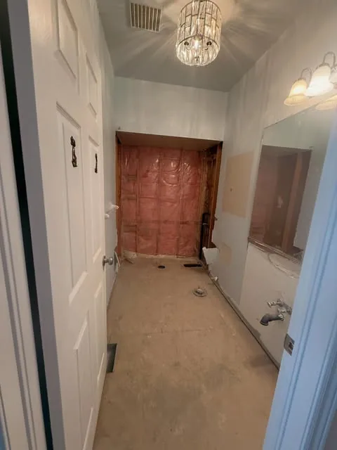 Bathroom during demolition