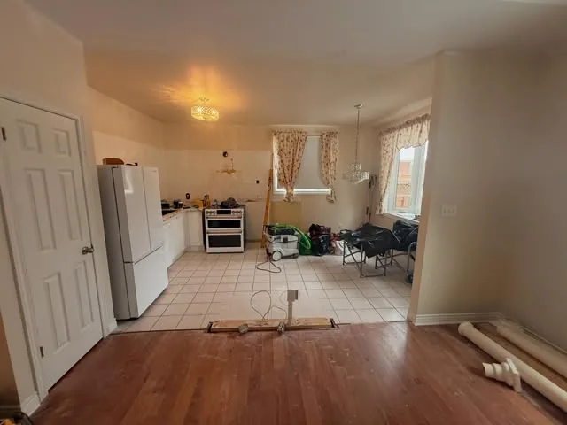 Kitchen renovation work in progress